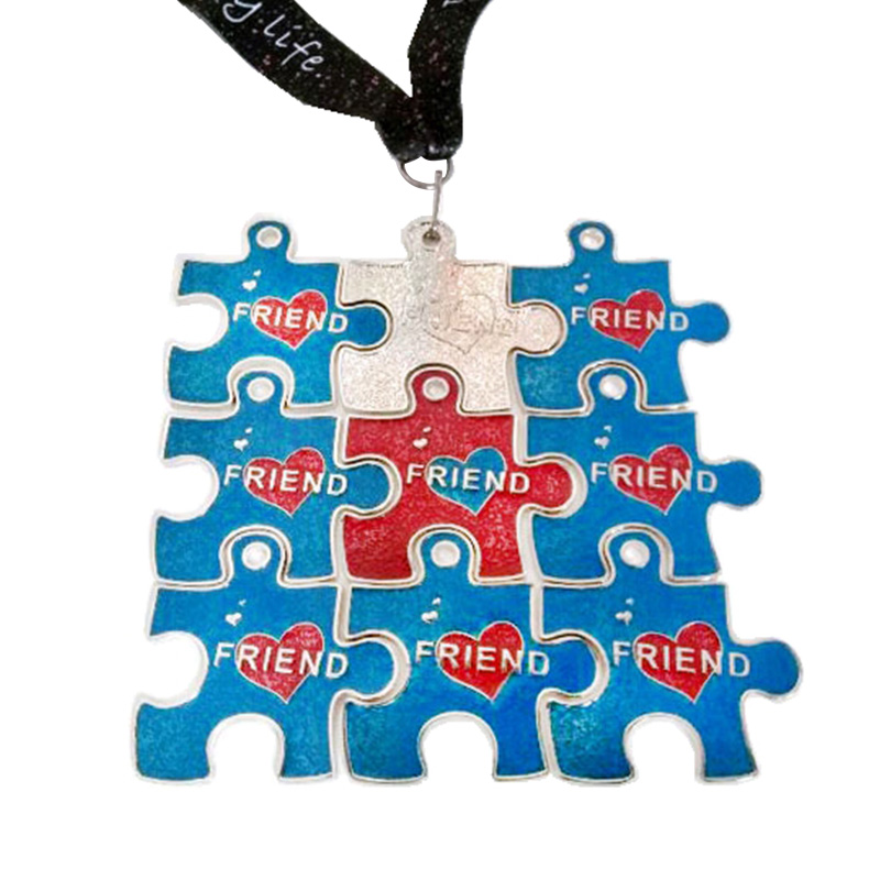 Niestandardowy metalowy wieszak Lego Medal Medalon Custom Medal
