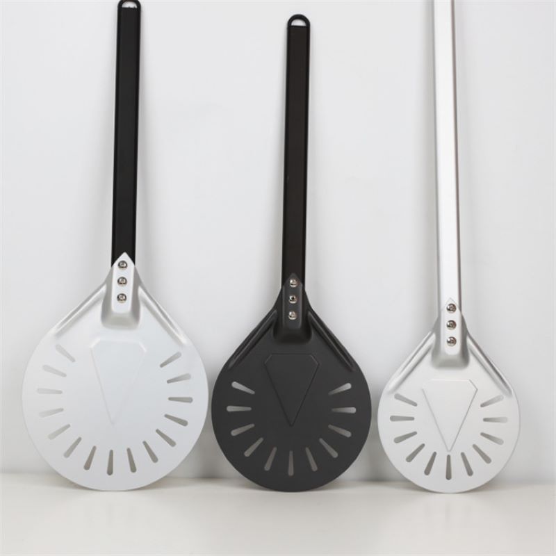 7inc 8 -calowa perforowana aluminiowa pizza Turning Peel Pizza Turner Round Pizza Peel