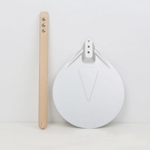 Drewniana rączka 7 cali aluminiowa pizza obracająca skórka pizza okrągła pizza szpatułka Pizza Pizza Akcesoria