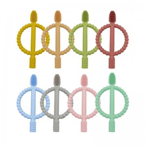 BPA wolne miękkie bezpieczne szczoteczki do zębów do żucia szczoteczki do zębów silikonowe zęby