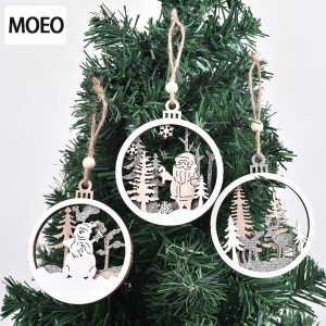 Drewniane bombki świąteczne