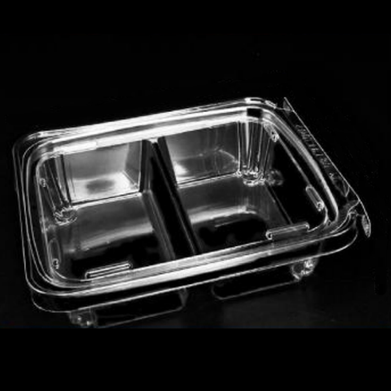 Dwa pudełko owocowe-compartment z pojemnikiem odpornymna habetek pokrywki 190*155*45 mm HGF-003 (40) B2