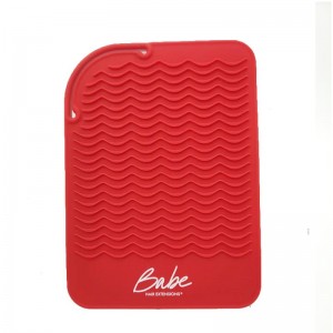 Profesjonalna silikonowa mata stacji odpornejna ciepło dla wszystkich prostownic, curling Irons, podkładki do włosów, płaskie żelazka,narzędzia do włosów suszarki Salon Salon Narzędzia fryzjerskie