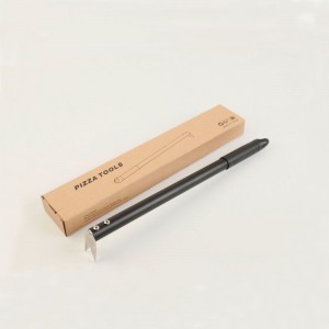 Turning Pizza Forks Pizza Turner Aluminium Uchwyt Bake Solidne łatwe do przechowywania&Transfer Kitchen and Baking Tool, czarny