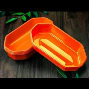 Kolorowa taca owocowa bez pokrywki 225*120*40 mm hgf-2313 Orange/zielona/fioletowa