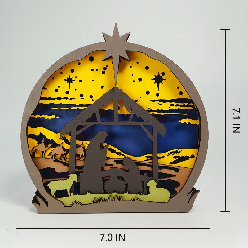 3D Drewniana dekoracja rzemiosła