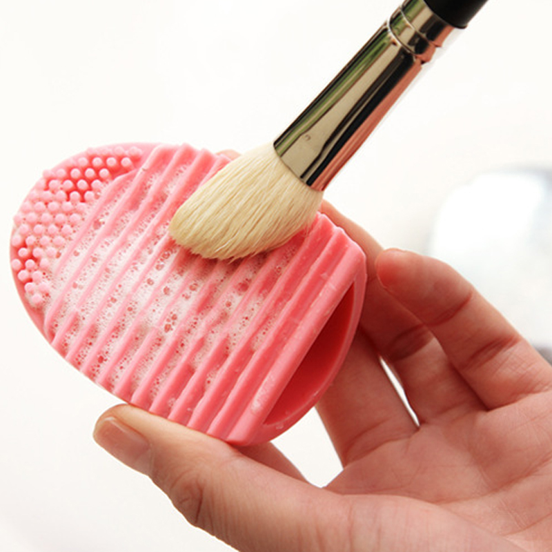 Makijaż szczotka do czyszczenia maty silikonowe kosmetyczne umywanie padania płukania płukania makijażunarzędzie do mycia jajek