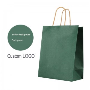 Kolorowa brązowa papierowa torba