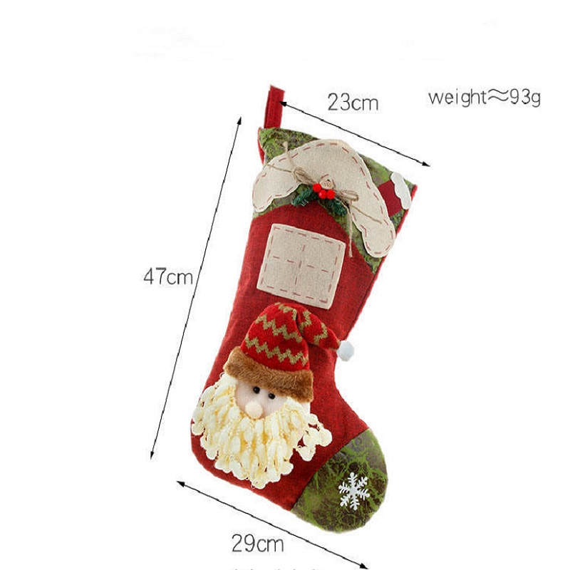 Gorący styl świąteczne skarpetki świąteczne torbyna prezenty świąteczne dekoracje sceny