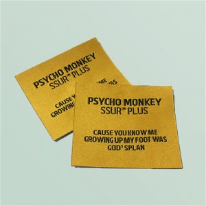 Znaki etykiety odzieżowejnaniestandardowe kolorowe odzież