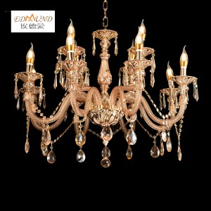 1310-8+4 Modern Crystal Chandelier Luksusowy dekoracja
