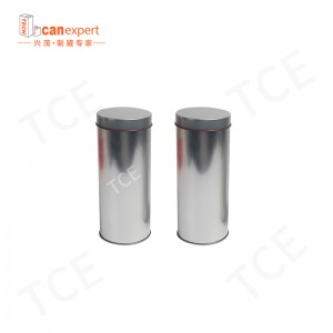 Puste okrągłe puszki herbaty pieczętowane żelazne pudełko herbata opakowanie herbaty do kawy