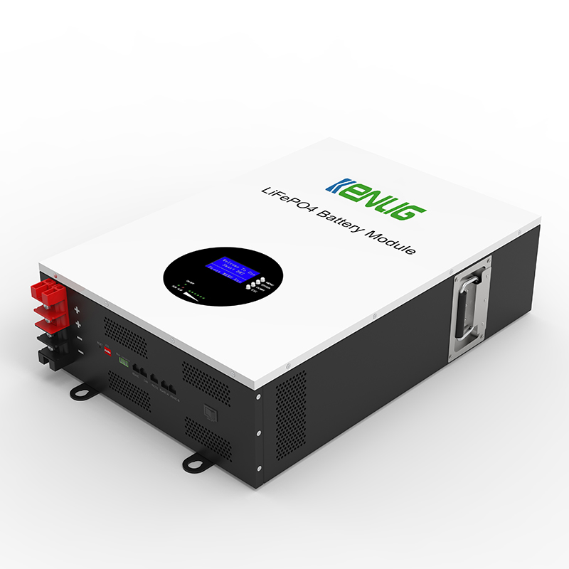 Kenlig Lifepo4 Bateria litowa 6000 cykle BMS System Bateria ścienna Wyświetlacz LCD 48V/51.2v 100Ah 150Ah 200Ah Powerwall