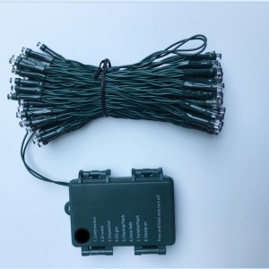 Świąteczne światła baterii LED