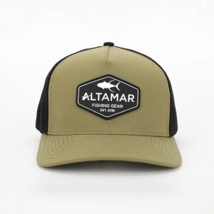Custom 5 Panel Waterproof Army Green poliesterowy laserowy hole sportowy, perforowany golf gorras, gumowa logo baseballowe logo