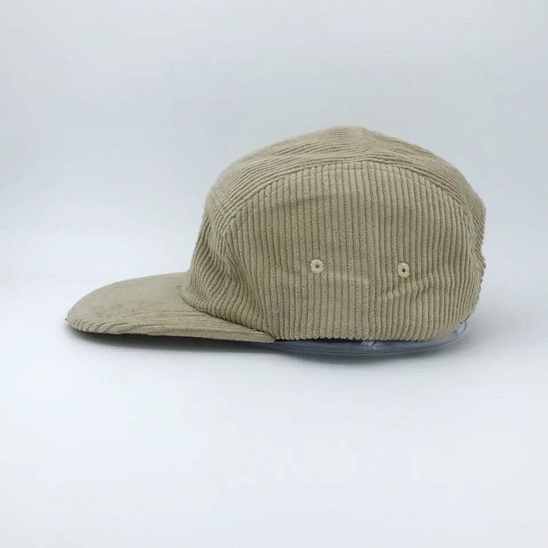 5 panelunieustrukturyzowany Cord Soft Snapback Cap z tkaninąniestandardową logo haftowania