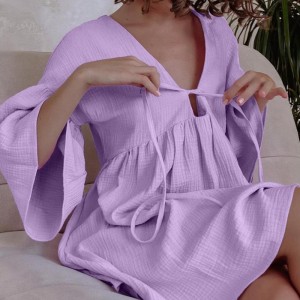 Bawełniane piżamy piżamy casual luźne dopasowanie piżamy domowej