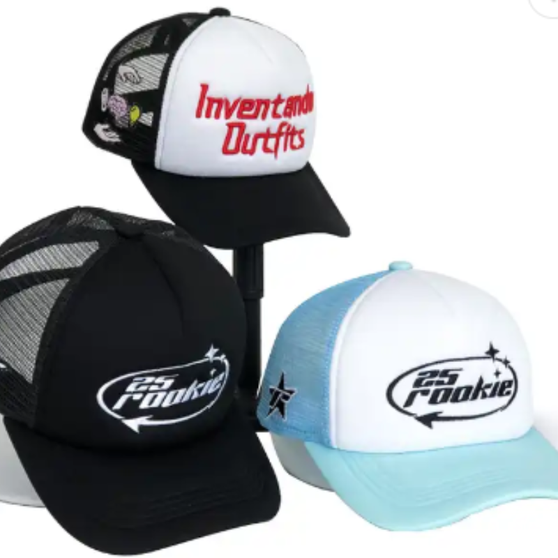 5 Panel Niestandardowe haft 3D drukowane drukowanie logo haft haftowane pianki zaciąga drukar