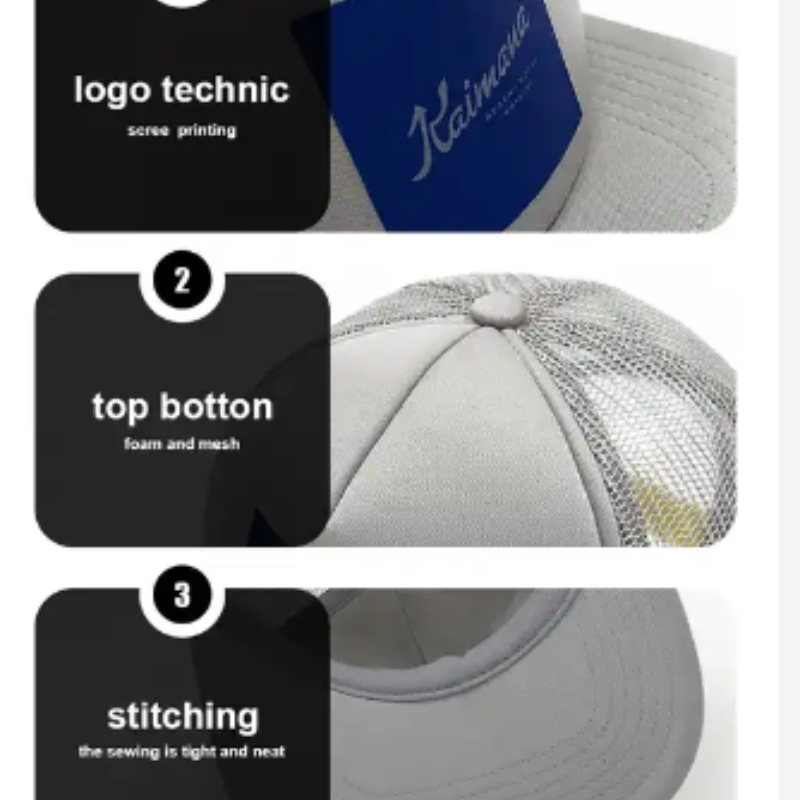 5 Panel Niestandardowe haft 3D drukowane drukowanie logo haft haftowane pianki zaciąga drukar