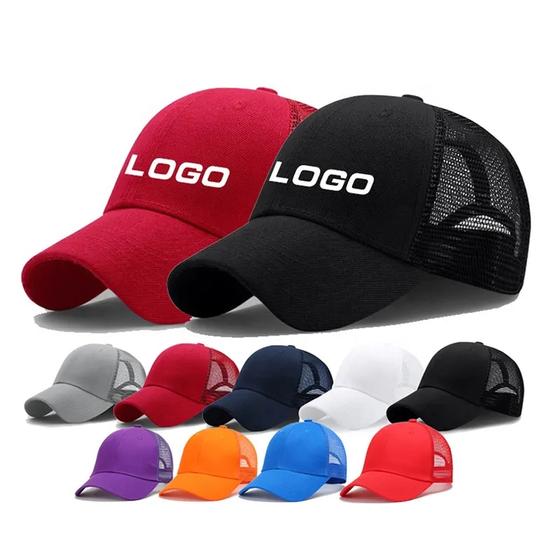 Konfigurowalne logo OEM Summer Mesh Baseball Cap Baseball Cap Unisex Hat For Men