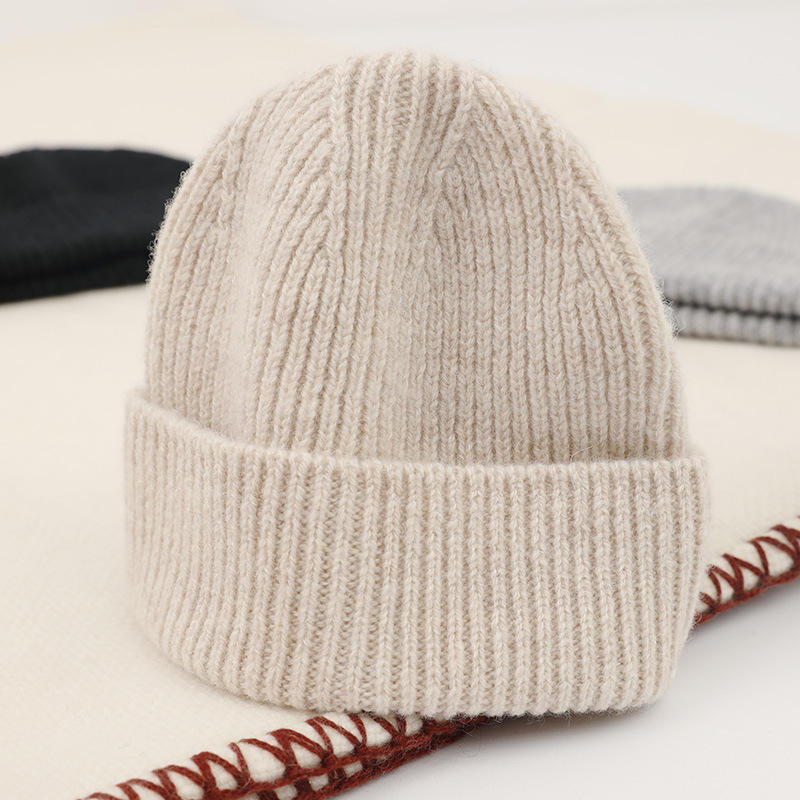 Outdoor unisex stały kolor mody dzianin Krótki mankiet marynarz skater czapka czapka czapka czapka zimowa
