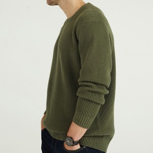100% bawełniany Zime Custom Men \\\\\'s Crew Szycik Sweater Sweater
