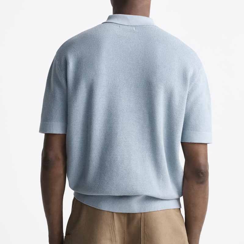 Mężczyźni Knitwear Polo Shirt Wysoka jakość 100% bawełniany projektant kołnierzyków polo