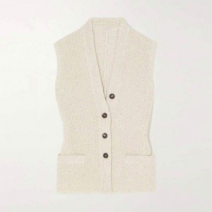 Knitwear Factory Custom 2023 Odzież letnie ubrania bez rękawów Sweter szyi szyja szyja dzianinowe swetry