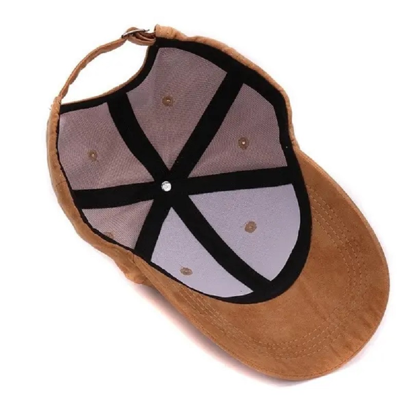 Fabrycznie dostosowane zwykłe zamszowe czapki baseballowena zewnątrz puste czapka sportowa i kapelusz dla mężczyzn i kobiet
