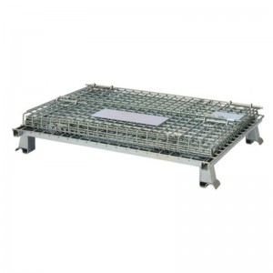 Składany pojemnik z siatki drucianej