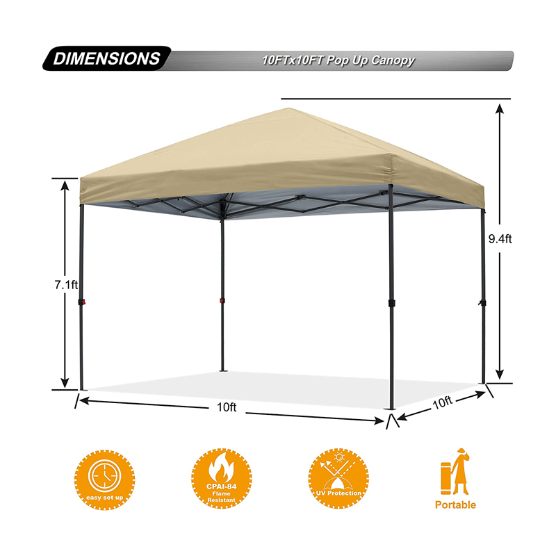 Trwałe łatwe stabilne 10x 10 stóp pop -up plaż