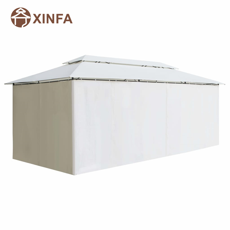 Luksusowa okładka ogrodowa okładkana podwórkuna zewnątrz z gnijącą aluminiową zasłoną