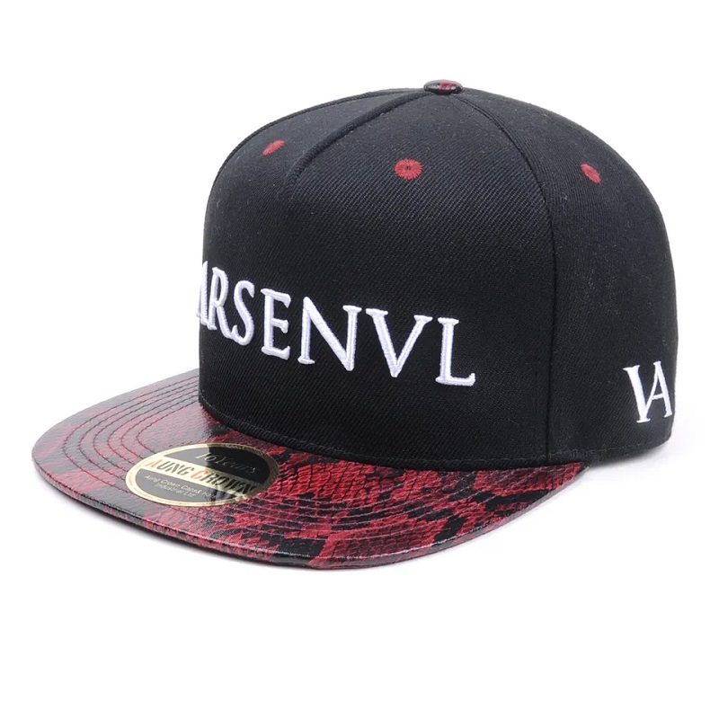 Hurtowy projekt Dance Street Hip Hop Flat Bill Custom Hats Hafdery Black Snapback