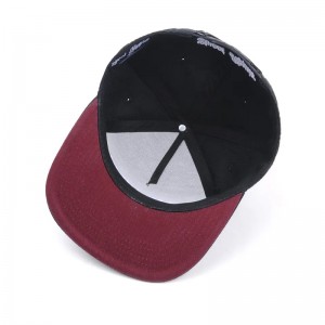 Hurtowy projekt Dance Street Hip Hop Flat Bill Custom Hats Hafdery Black Snapback