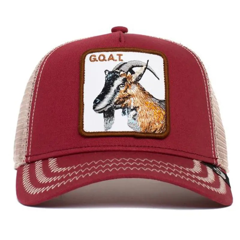 Hurtowe spersonalizowaneniestandardowe logo Animal Cartoon Haft Hafted Trucker Hat