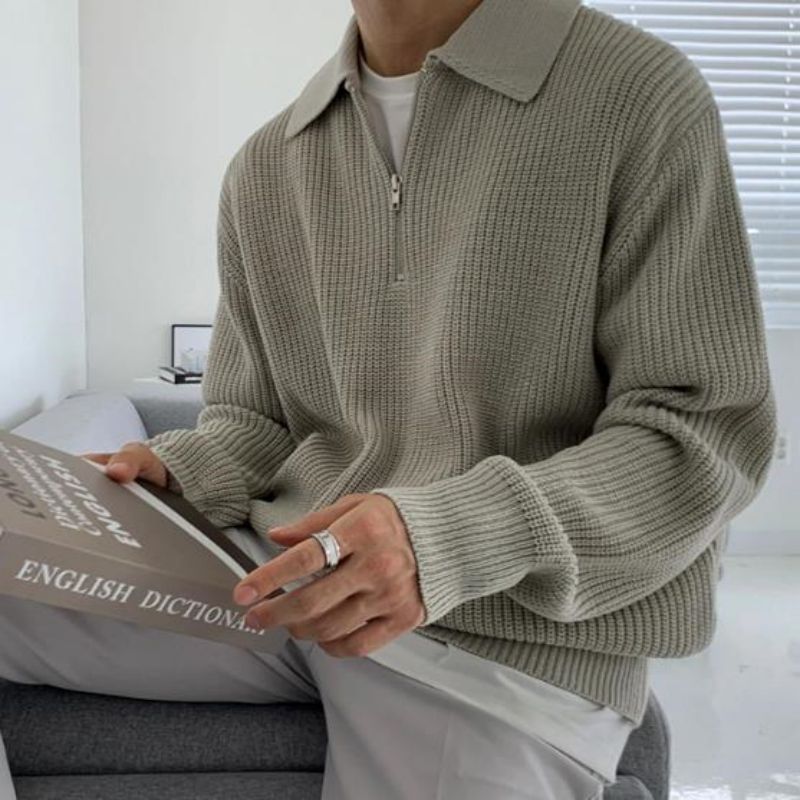 Jesienna i zimowa gęstna gęstka pullover skoczek
