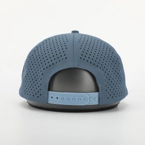 OEM Custom Design Logo 5 Panel Klasycznenieustrukturyzowane zwykłe puste laserowe wycięte 5 panelu perforowany hat gorrasnylonowy czapkę