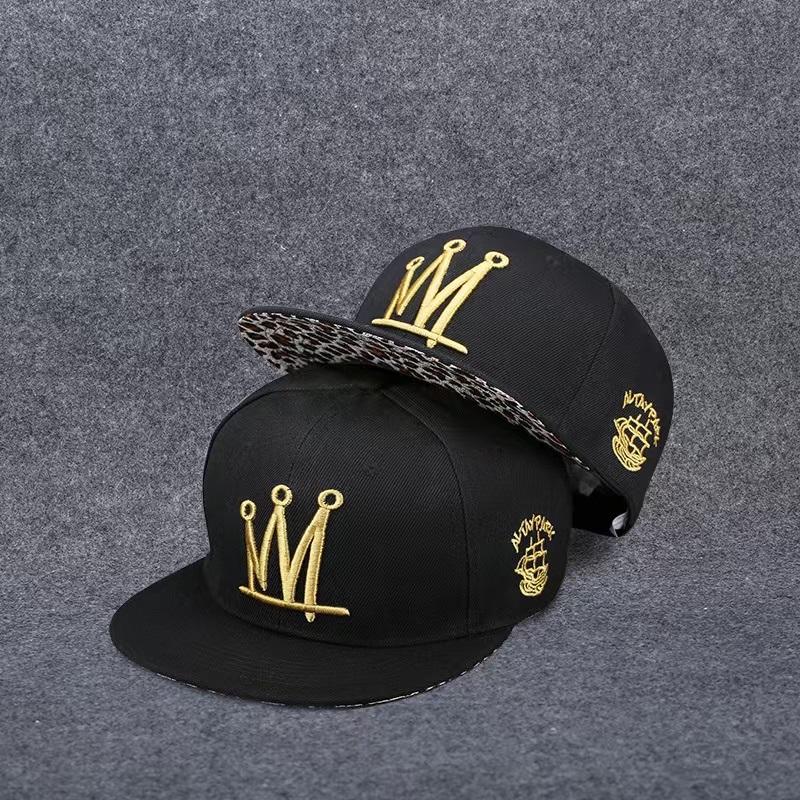 Hat Men \\'s Trendy Flat Eaves Men Hip-Hop Hat Koreańska wersja INS Trenda Brand Summer Flat Edge Baseball Cap Women \\ Cap Flat Tongue Cap