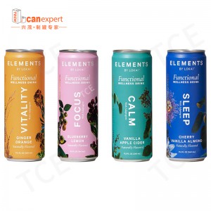 Hurtowe opakowanie bezpieczeństwa żywności Pusta 250 ml 500 ml drukowana aluminiowa puszkananapoje do piwa metalowa butelka