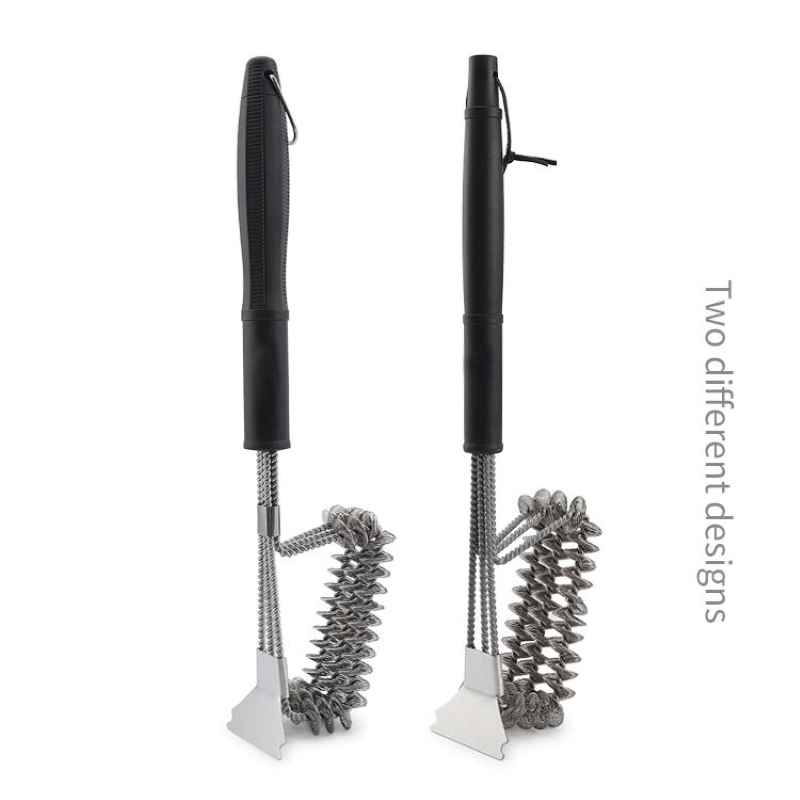 Mocny uchwyt 2 w 1 Wymaganie ze stalinierdzewnej BBL BBQ Cleaning Grill Cleaner