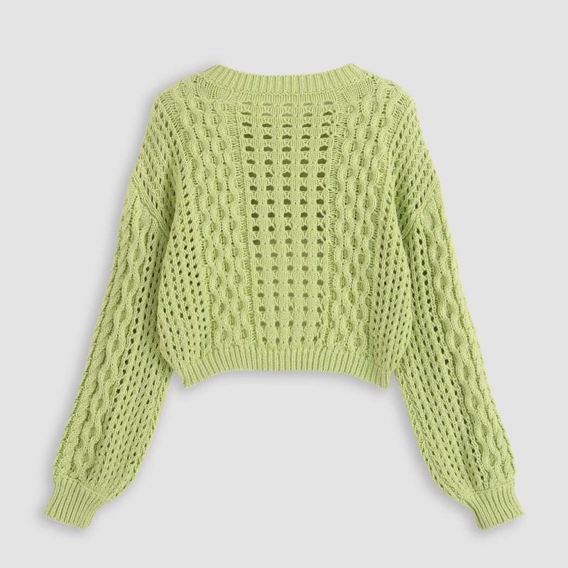 Letnia moda z krótkimi dzianinami kardiganów dla kobiet