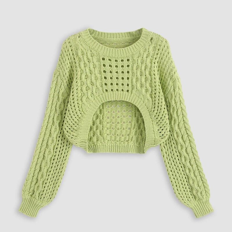 Letnia moda z krótkimi dzianinami kardiganów dla kobiet