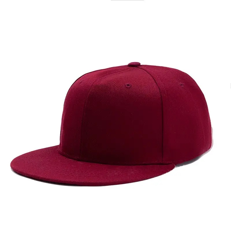 Hurtowa wysokiej jakości 100% bawełniana moda sporty czapkaniestandardowa logo mężczyzn zwykły płaski rachunek wzór Hip Hop Snapback czapki czapki