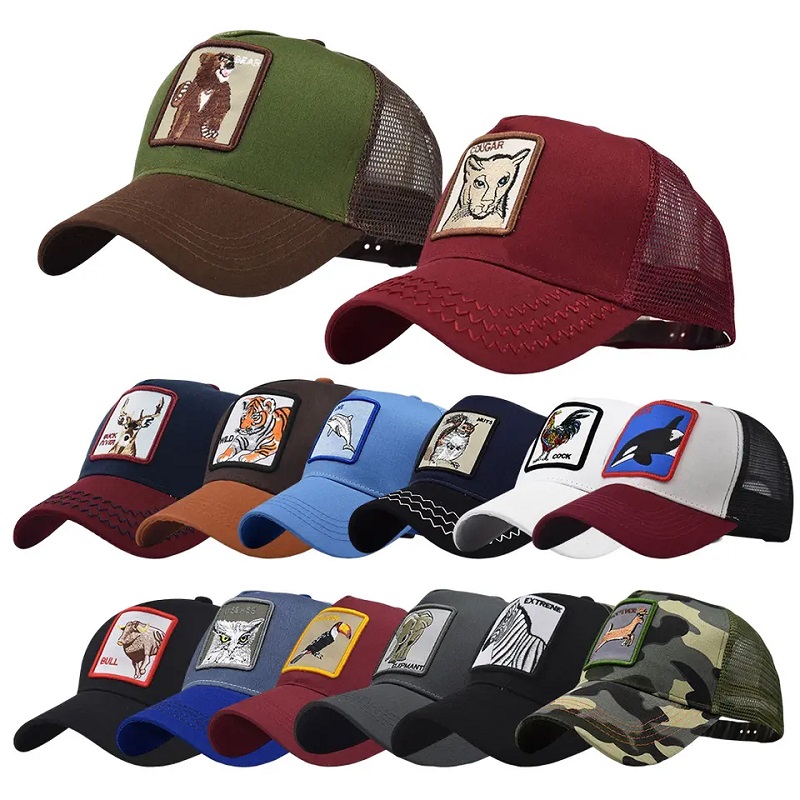 Hurtowa moda 5 panelowe kreskówki sportowe czapki haft haftowe gorros baseball czapki menu ciężarówki dla zwierząt kapelusze
