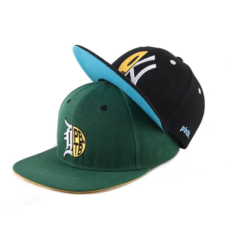 Fabryka hurtowa kapelusz baseballowyniestandardowy snapback czapka 6 panel flat bdle haft haftowy