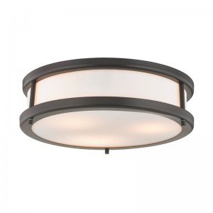 Delta Hotel Lampa sufitowa z ciemnym brązowym wykończeniem w pokoju gościnnym i korytarzem