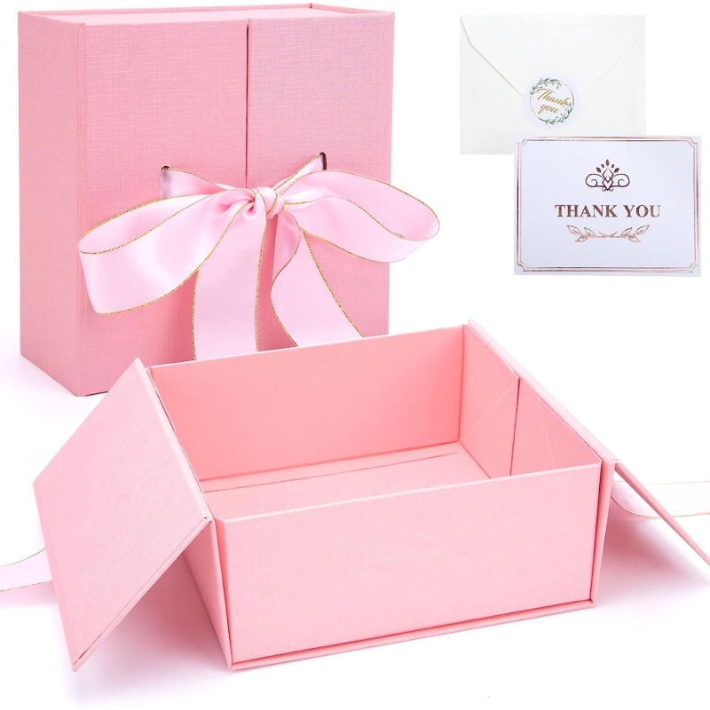 Dostosowane różowe pudełkona prezent