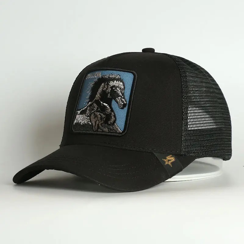 Sports Caps Gorras de Beisbol Men bawełna projektują własne haftyniestandardowe koni logo ciężarówki czapki czapki