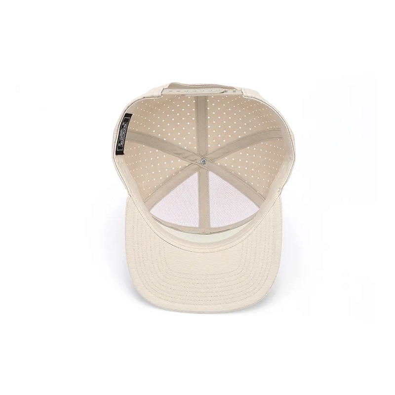 Hurtownianiestandardowa wysokiej jakości 7 panel Flat Brim Logo Logo Luksusowe czapki Snapback, laserowy otwór perforowany męski kapelusz męski