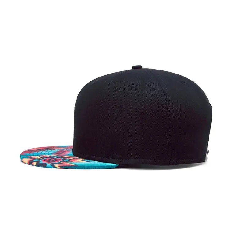 Print 3D Snap Back Flat Brim Hat Street Drukowanie bioder Flat Bill Hawajan Hats Zaprojektuj własną czapkę snapback/hat